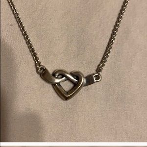 James Avery Sterling Silver Heart Knot Necklace